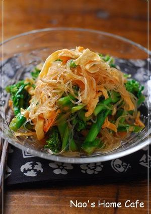 菜の花と薄焼き玉子の春雨サラダ-レシピのメイン写真