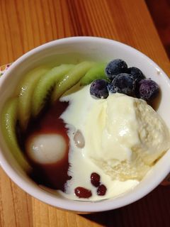 キウイの冷やしぜんざい-レシピのメイン写真