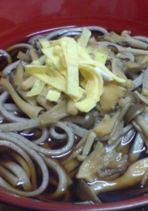 きのこたっぷり蕎麦-レシピのメイン写真