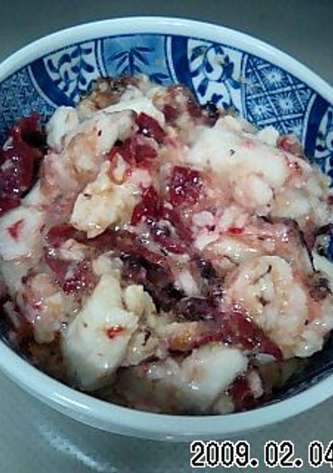 簡単！美味しい！長いもの梅肉和え-レシピのメイン写真