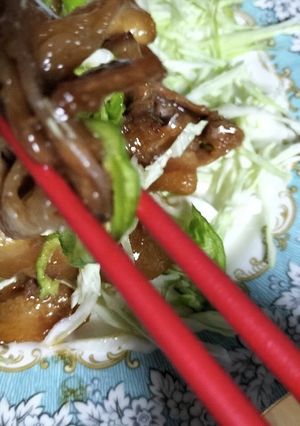 厨房ばあばぁ!インスタントアバラ焼き肉。-レシピのメイン写真