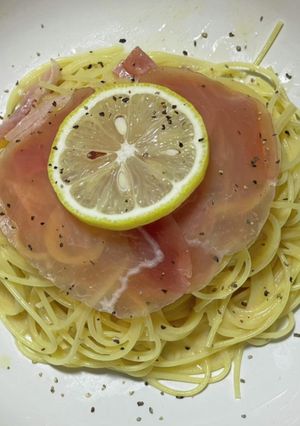 生ハムのレモンクリームパスタ-レシピのメイン写真