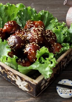 お弁当やおつまみに♬ヤンニョムボール-レシピのメイン写真