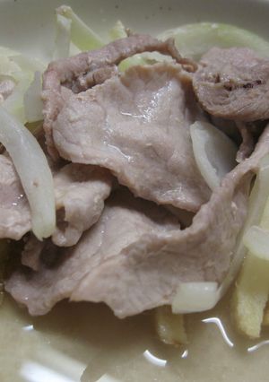 簡単!豚肉の生姜蒸し-レシピのメイン写真