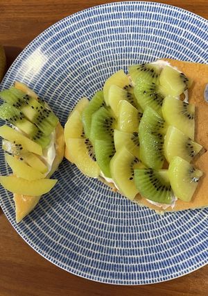 おさかなキウイパンケーキ！-レシピのメイン写真