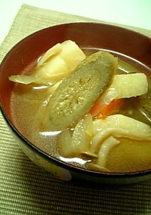 風邪に効く!長芋でけんちん汁-レシピのメイン写真
