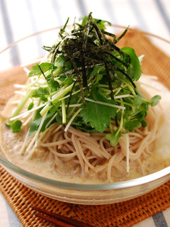 ミルクたっぷり冷やしとろろ蕎麦-レシピのメイン写真