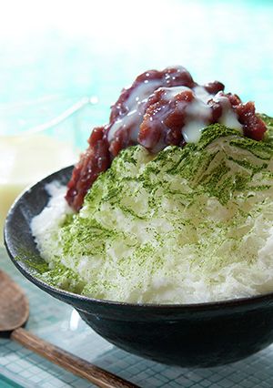 ふわふわミルクれん乳氷☆宇治金時-レシピのメイン写真