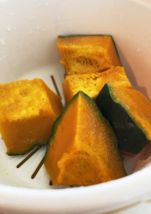 減量末期用　塩だけであまい！蒸しかぼちゃ-レシピのメイン写真