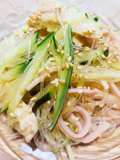 鶏肉入り!春雨サラダ-レシピのメイン写真