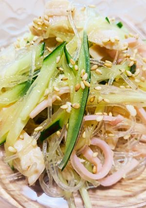鶏肉入り！春雨サラダ-レシピのメイン写真