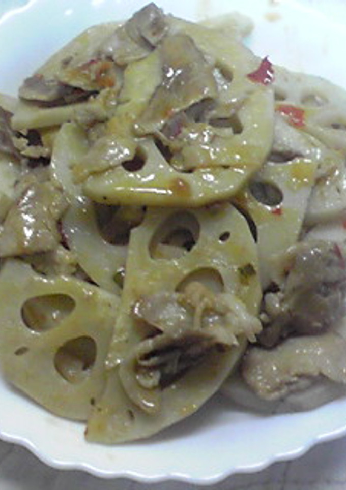 簡単♪れんこんと豚肉のピリ辛煮-レシピのメイン写真
