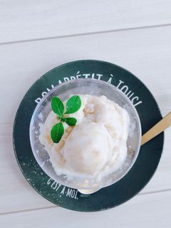 桃の甘酒ジェラート-レシピのメイン写真