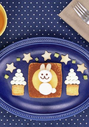 お月見うさぎクレープ-レシピのメイン写真