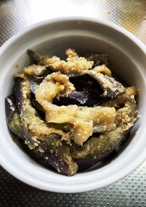 レンジで蒸しなすの胡麻和え-レシピのメイン写真