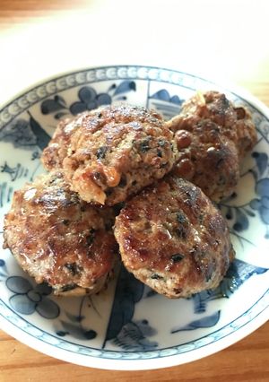 離乳食後期ひじきとなめ茸のハンバーグ-レシピのメイン写真