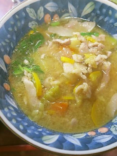 夏野菜の豚汁-レシピのメイン写真