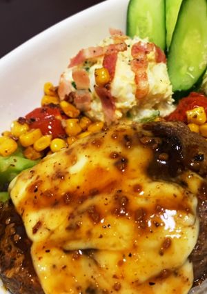 牛ひき肉のハンバーグ-レシピのメイン写真