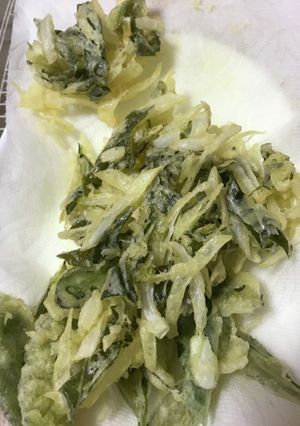 新茶の天ぷら-レシピのメイン写真