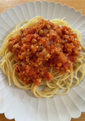 まるでお肉♪大豆ミートで作るボロネーゼ☆-レシピのメイン写真