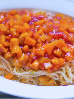 ふんわりカニ玉そうめん甘酢あんかけ-レシピのメイン写真