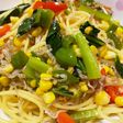 昆布だしで簡単じゃこパスタ