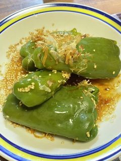 丸ごとピーマン-レシピのメイン写真