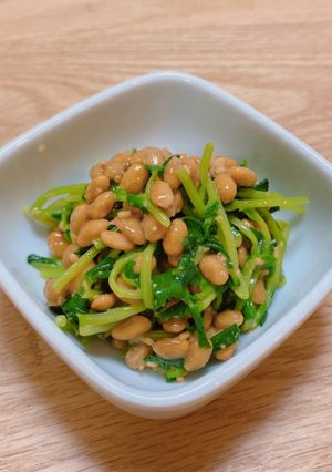 豆苗と納豆の和え物-レシピのメイン写真