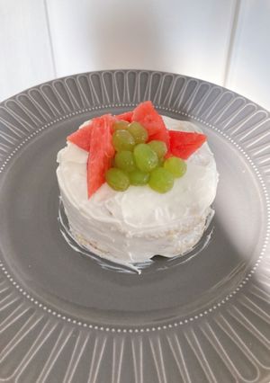 祝1歳☆赤ちゃんバースデーケーキ-レシピのメイン写真