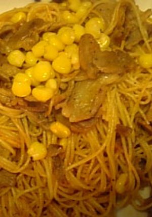 ピザソースパスタ-レシピのメイン写真