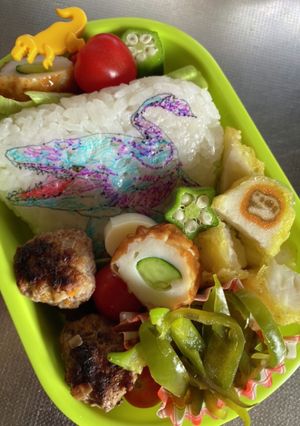 夏休みのお弁当11 モササウルス-レシピのメイン写真