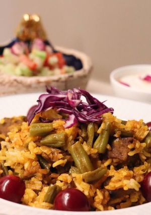 イラン♡インゲンのトマト味のポロご飯-レシピのメイン写真
