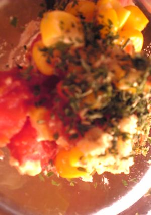 トマトとコーンのマヨネーズ粉チーズ焼き-レシピのメイン写真