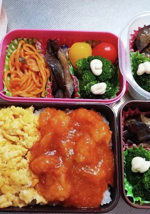 高校生息子、旦那、娘弁当(8/10)-レシピのメイン写真