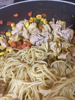 豚肉カレー炒めオガタ素麺-レシピのメイン写真