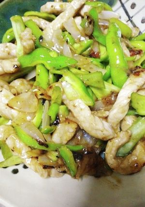 とんかつ肉で青椒肉絲-レシピのメイン写真