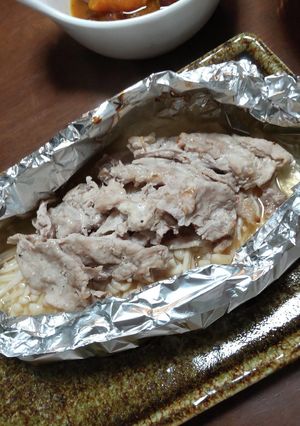豚もも肉とえのきのホイル焼き-レシピのメイン写真