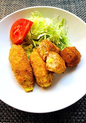 豆板醤コロッケのアスパラ巻き -レシピのメイン写真