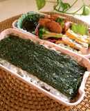 醤油染々～☆しらすおかかの二段のり弁♪