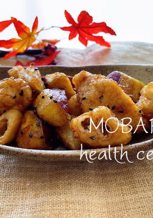 秋の味覚 れんこんとさつまいもの甘酢炒め-レシピのメイン写真