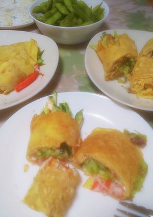 朝食にラップsandε=(ノ・∀・)ツ♪-レシピのメイン写真