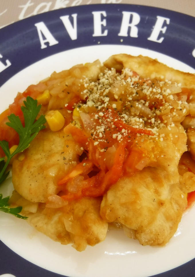チキンソテートマトソース-レシピのメイン写真