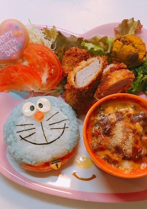 ドラえもん　キャラごはん　ワンプレート-レシピのメイン写真