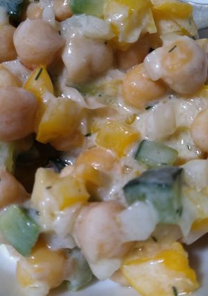 ひよこ豆のヨーグルトサラダ-レシピのメイン写真