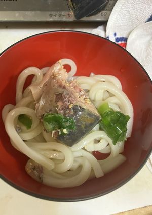 鯖缶　柚子胡椒冷やしオガタうどん-レシピのメイン写真