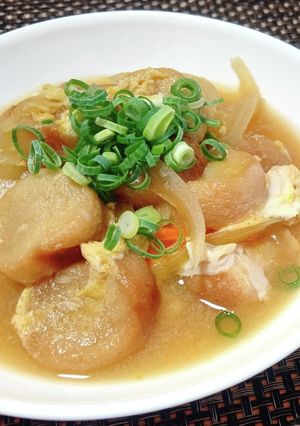 ■お麩大量消費☆玉ねぎと麩のたまごとじ-レシピのメイン写真