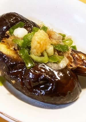 グリルパンで放ったらかし焼きナス♪-レシピのメイン写真