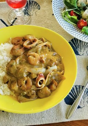 旨味たっぷり♪絶品シーフードカレー-レシピのメイン写真