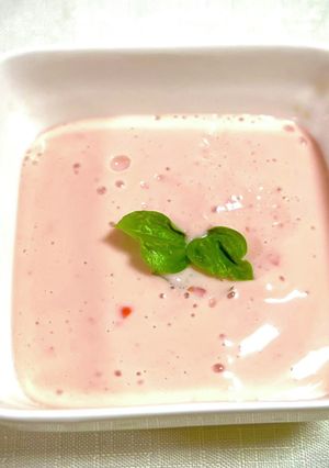 お豆腐とトマトで作る冷たいスープ-レシピのメイン写真