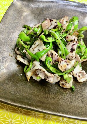 ピーマンと豚肉のゆかり炒め-レシピのメイン写真